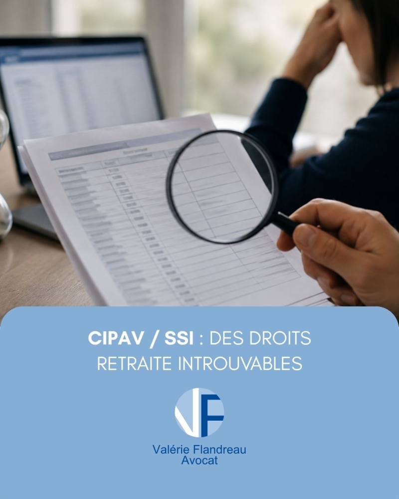 Les indépendants affiliés à la CIPAV ayant opté pour le SSI ne retrouvent pas leurs droits sur leur relevé de carrière